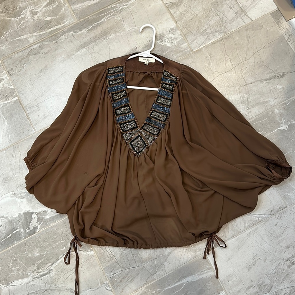 Umgee top embellished with beading size Medium